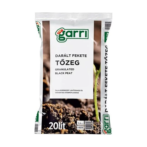 GARRI darált fekete tőzeg 20 L